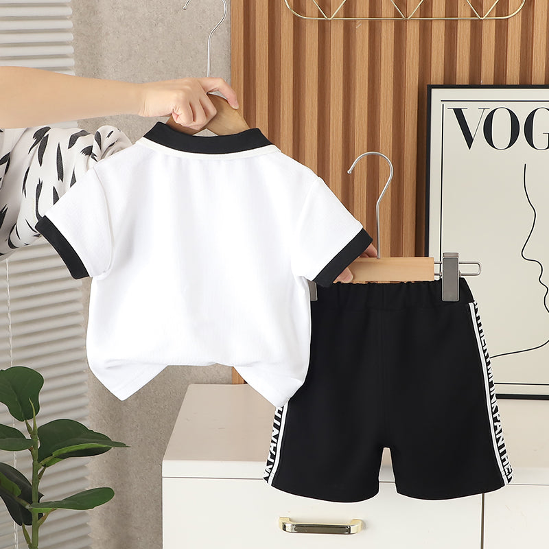 Printed T-shirt and Shorts Set