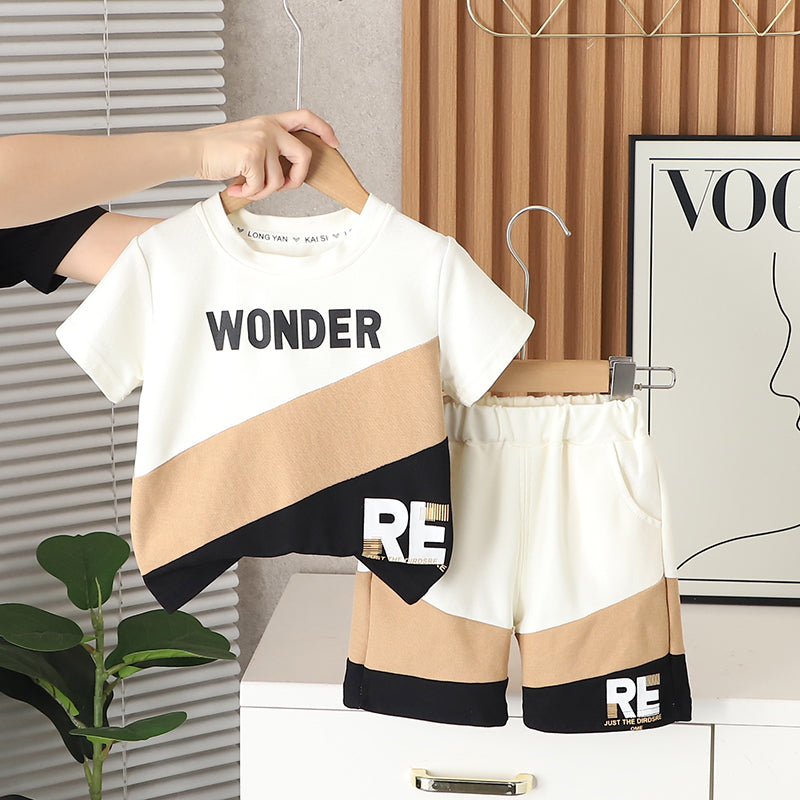 Printed T-shirt and Shorts Set