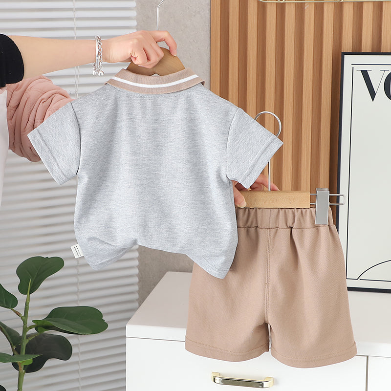 Printed T-shirt and Shorts Set