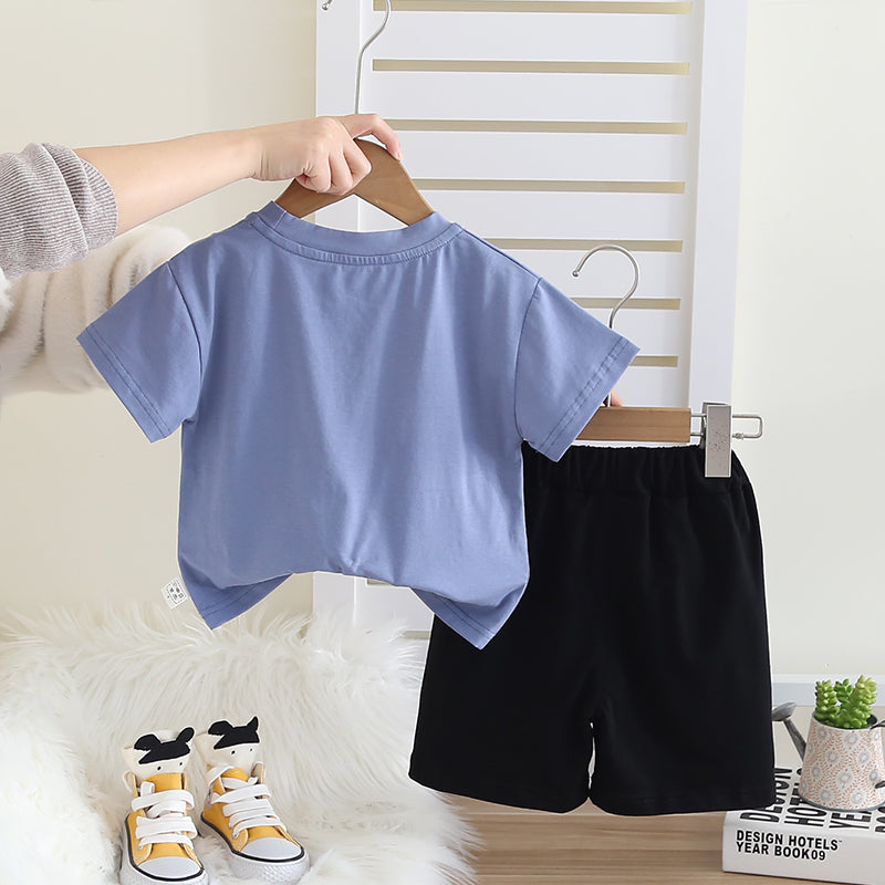 Printed T-shirt and Shorts Set