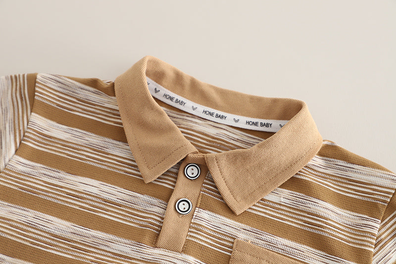 Striped T-shirt and Shorts Set