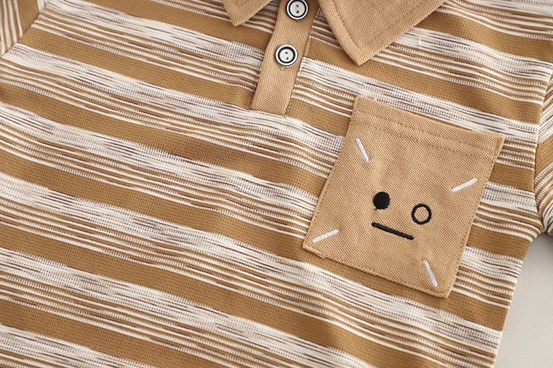 Striped T-shirt and Shorts Set