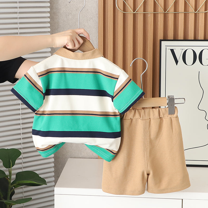 Printed T-shirt and Shorts Set