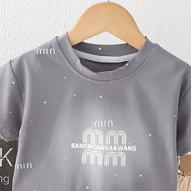 Printed T-shirt and Shorts Set
