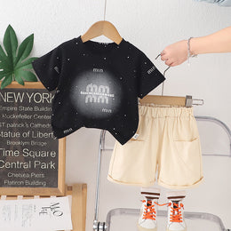 Printed T-shirt and Shorts Set