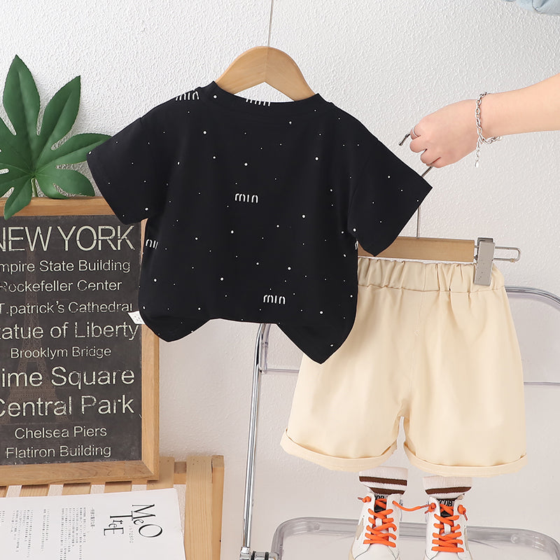 Printed T-shirt and Shorts Set
