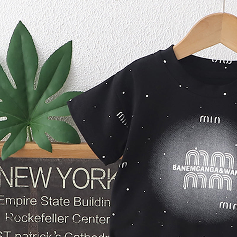 Printed T-shirt and Shorts Set