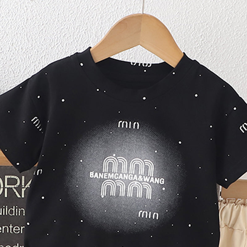 Printed T-shirt and Shorts Set