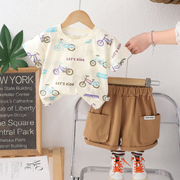 Printed T-shirt and Shorts Set