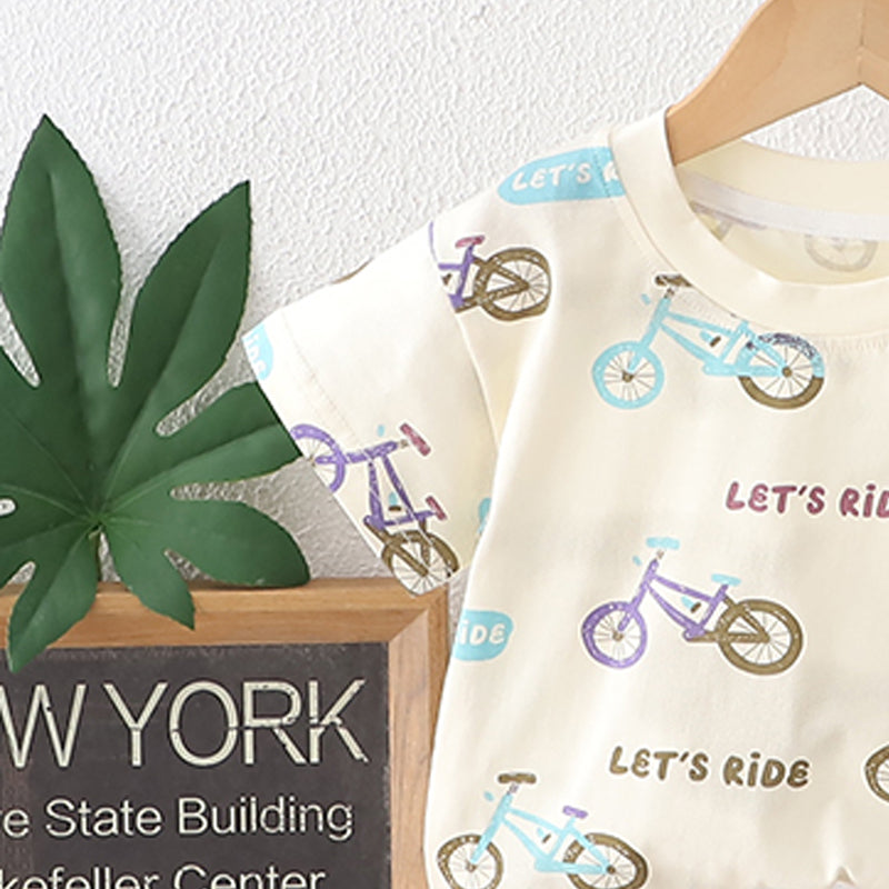 Printed T-shirt and Shorts Set