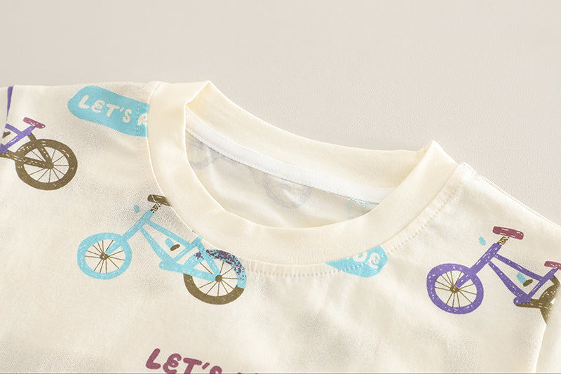 Printed T-shirt and Shorts Set