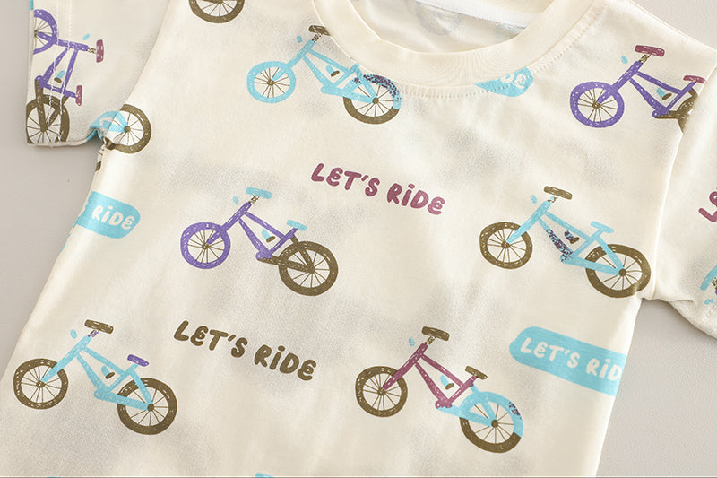 Printed T-shirt and Shorts Set