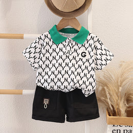 Printed T-shirt and Shorts Set