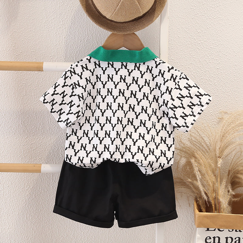 Printed T-shirt and Shorts Set