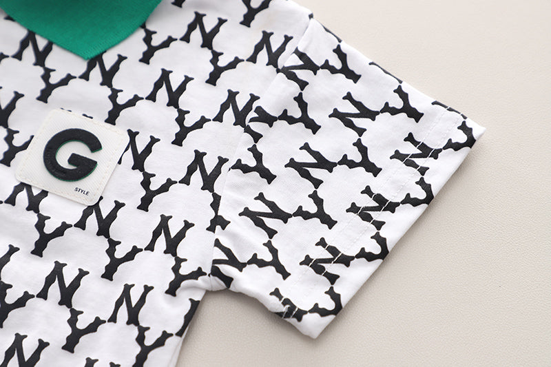 Printed T-shirt and Shorts Set