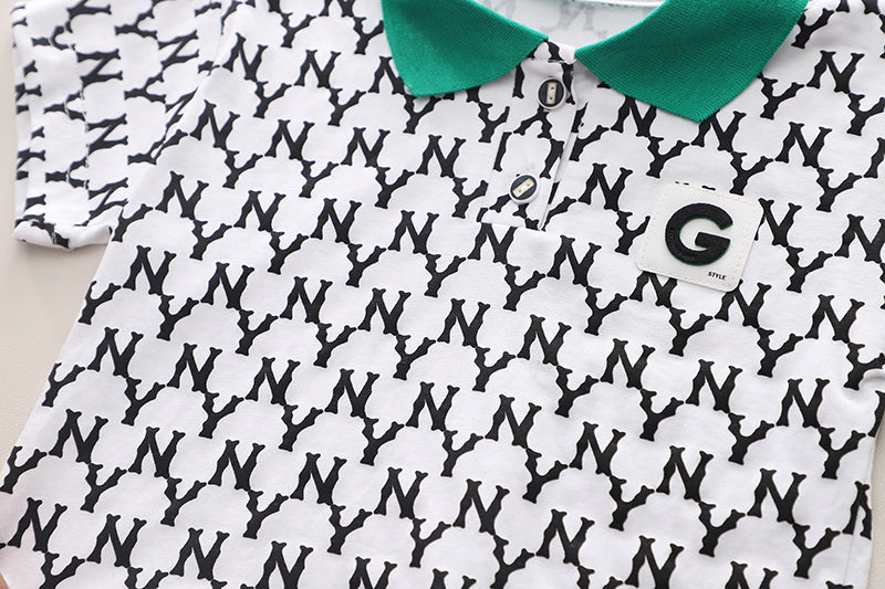 Printed T-shirt and Shorts Set