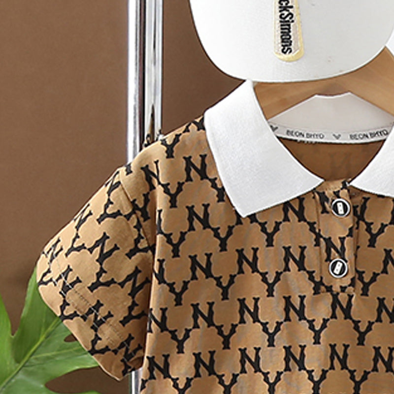 Printed T-shirt and Shorts Set