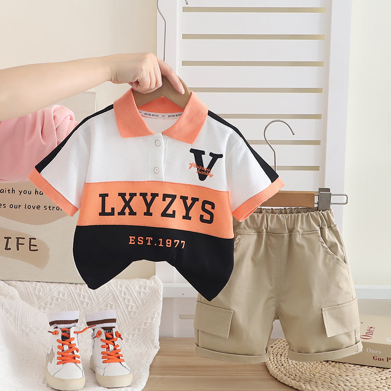 Printed T-shirt and Shorts Set