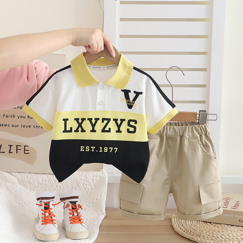 Printed T-shirt and Shorts Set