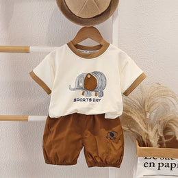 Printed T-shirt and Shorts Set