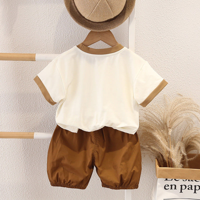 Printed T-shirt and Shorts Set