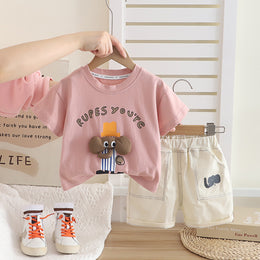 Printed T-shirt and Shorts Set