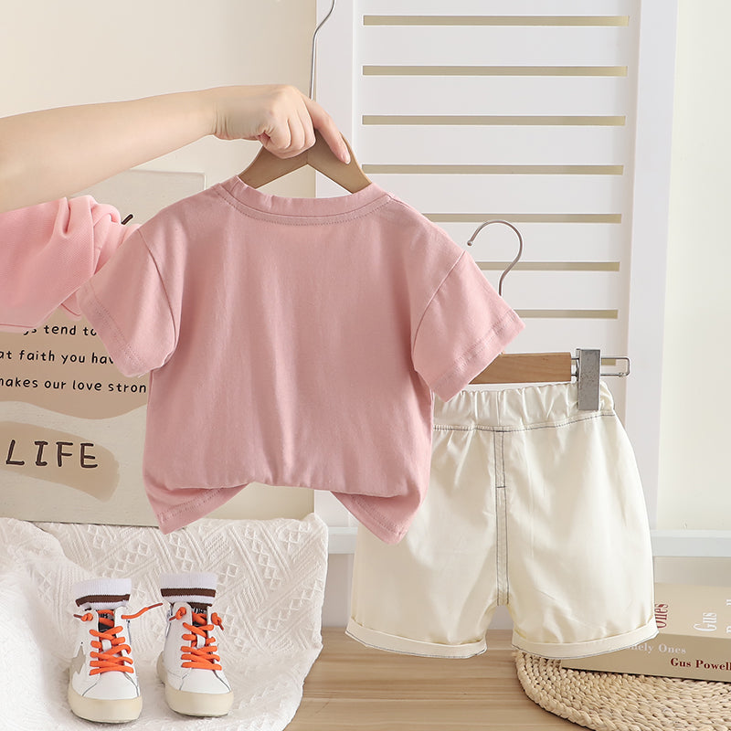 Printed T-shirt and Shorts Set