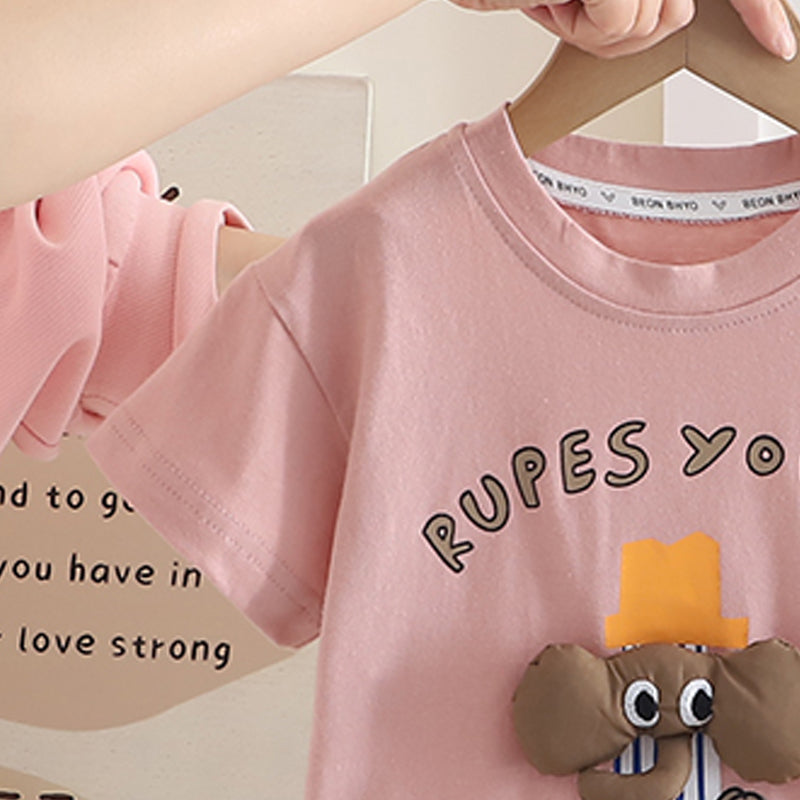 Printed T-shirt and Shorts Set