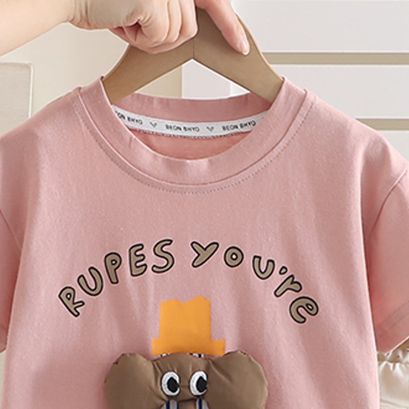Printed T-shirt and Shorts Set
