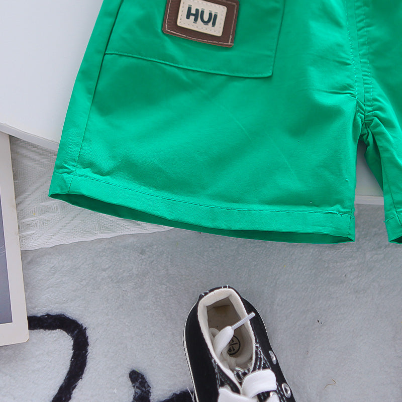 Boys Printed Short Sleeves T-shirt & Shorts