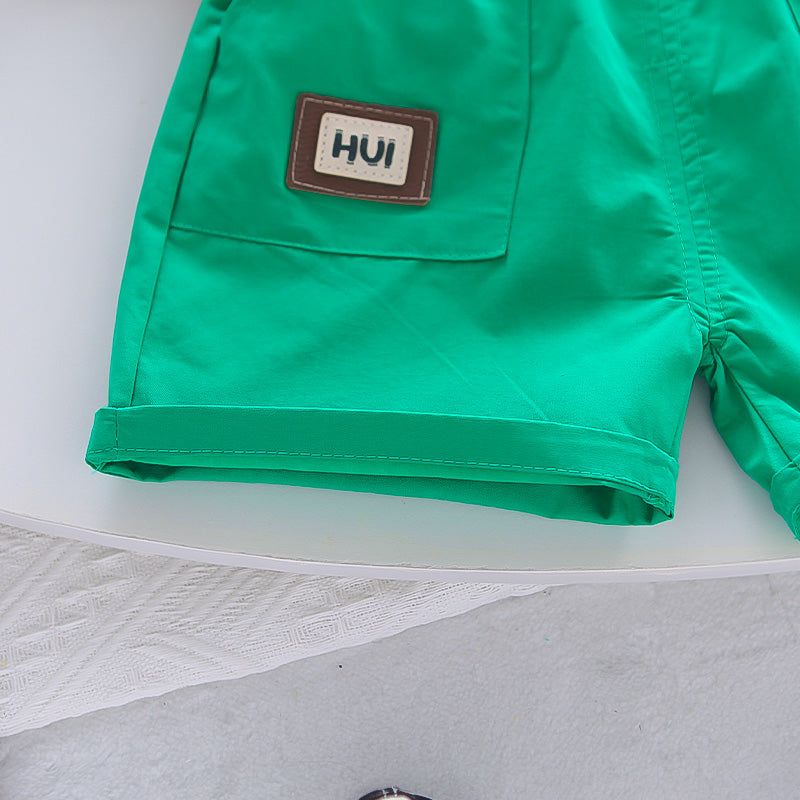 Boys Printed Short Sleeves T-shirt & Shorts