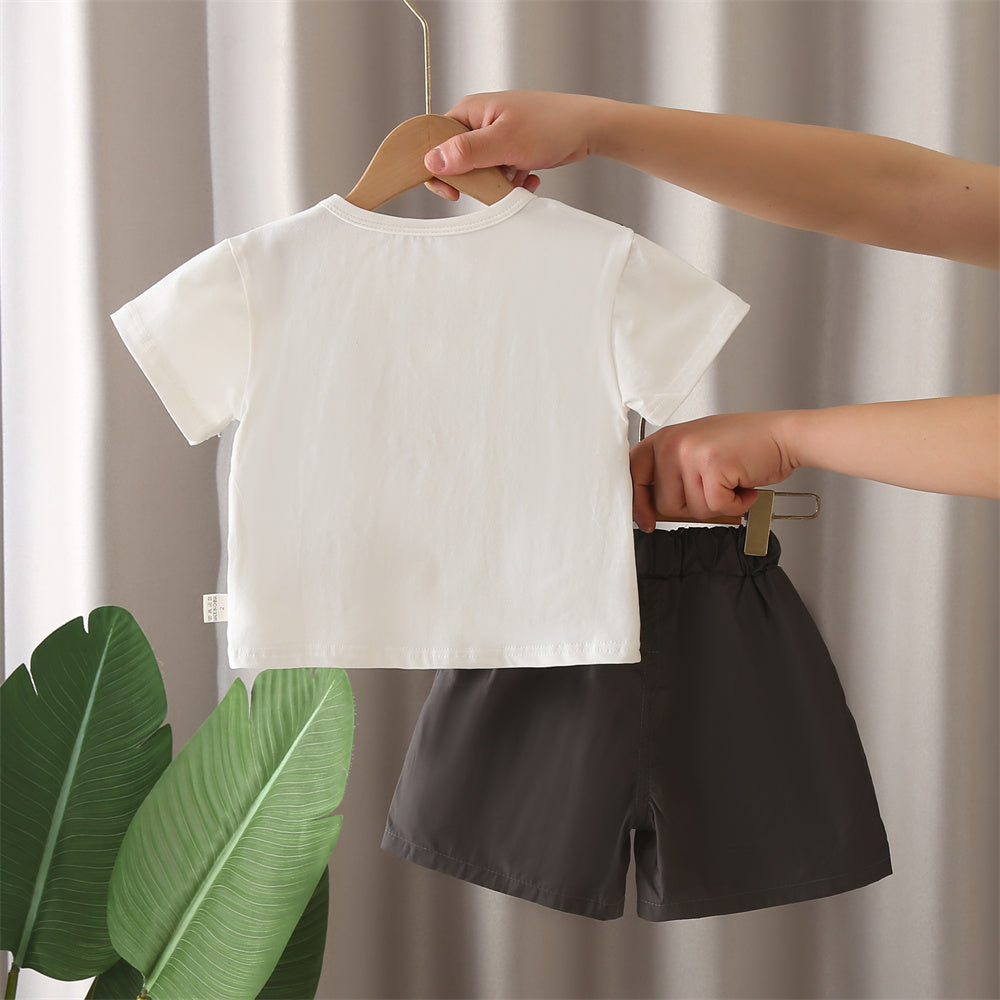 Boys Short Sleeves T-shirt With Shorts