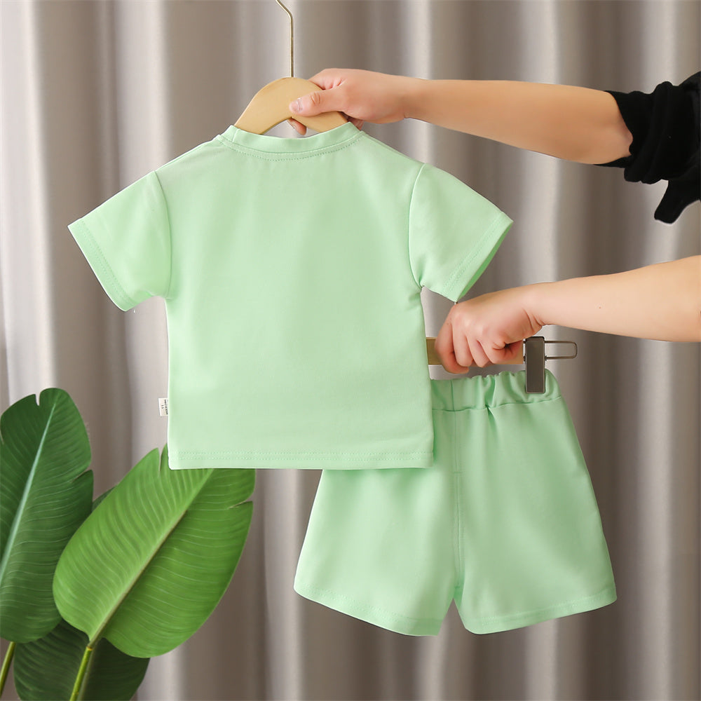 Girls Printed T-shirt with Shorts