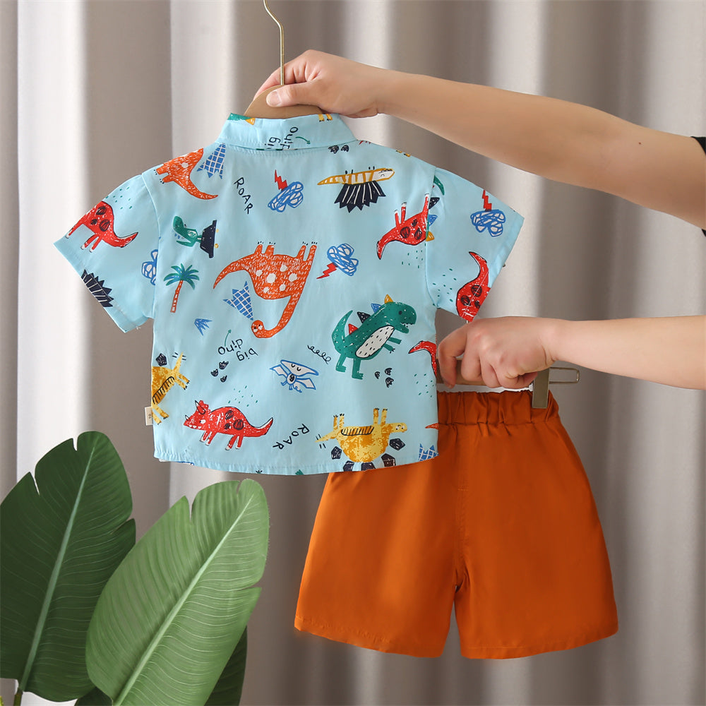Boys Printed Shirt With Shorts
