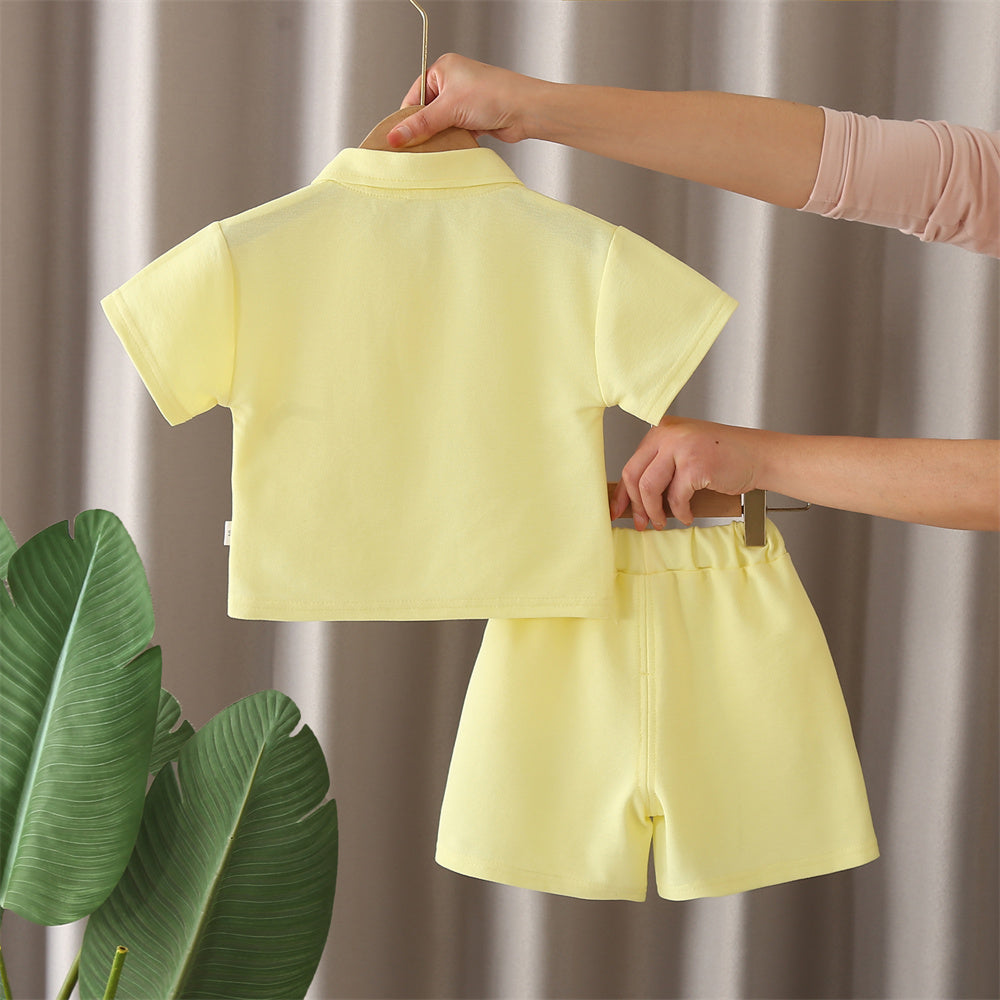 Girls Self Design T-shirt With Shorts