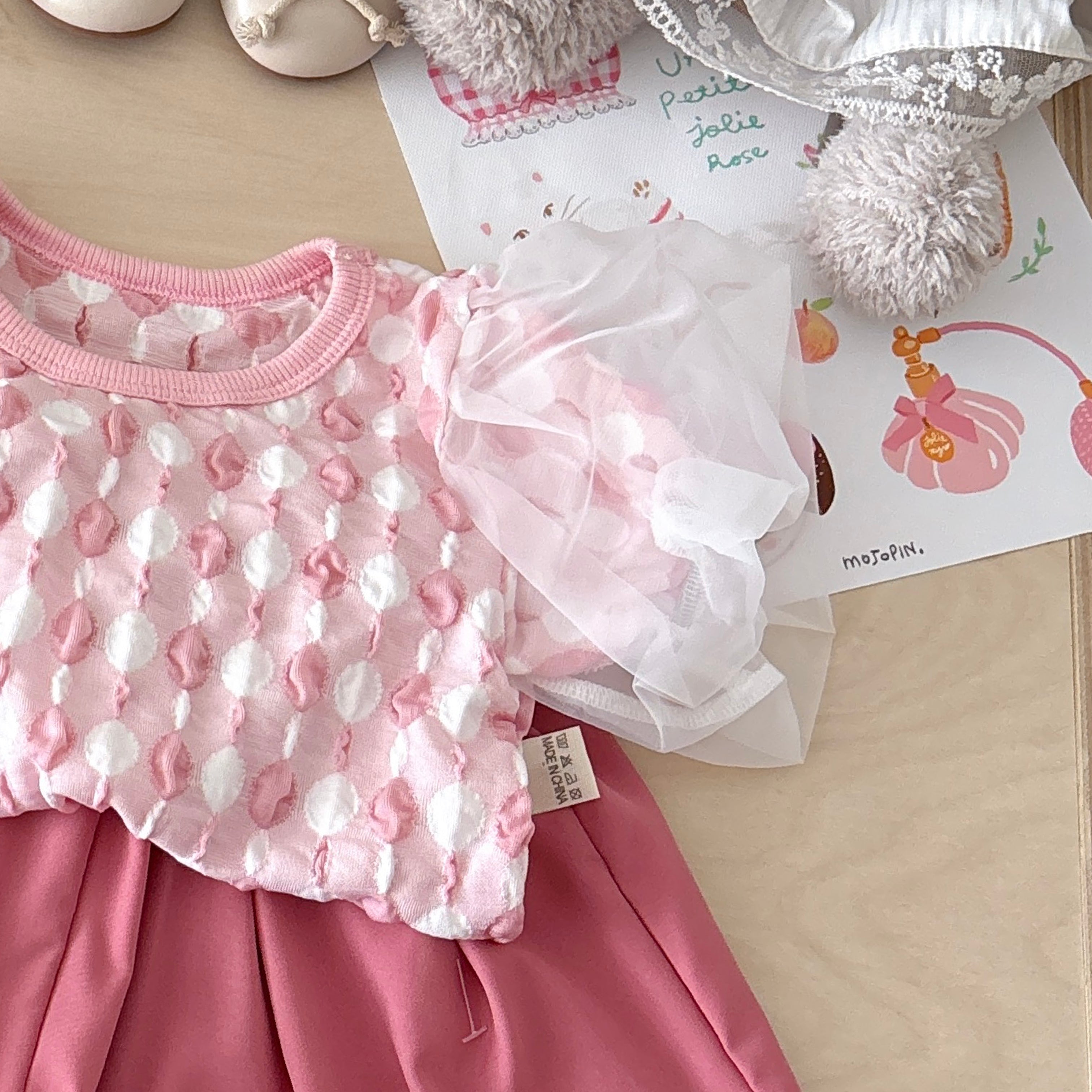 Girls Printed Pure Cotton Top With Shorts