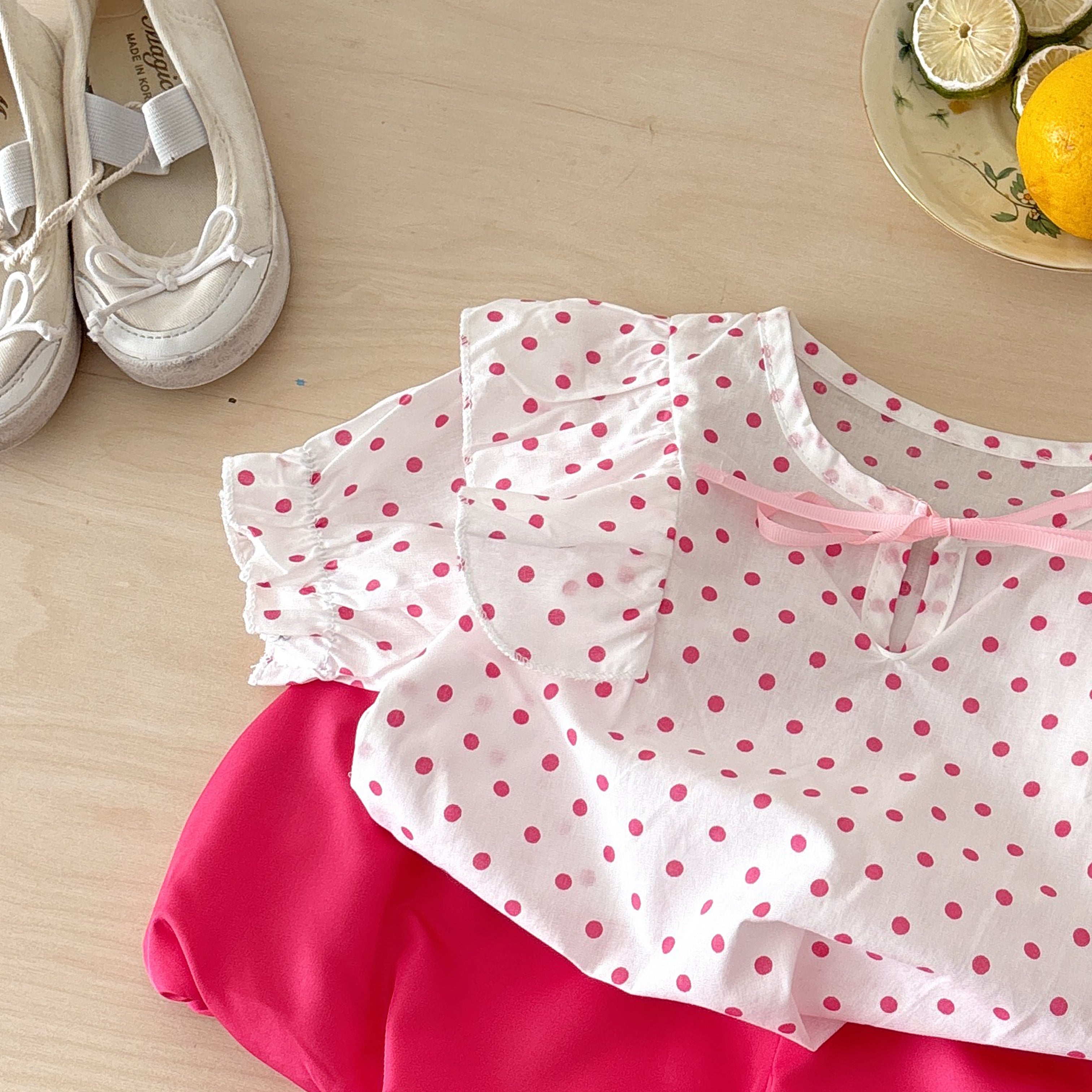 Girls Printed Pure Cotton Top with Shorts