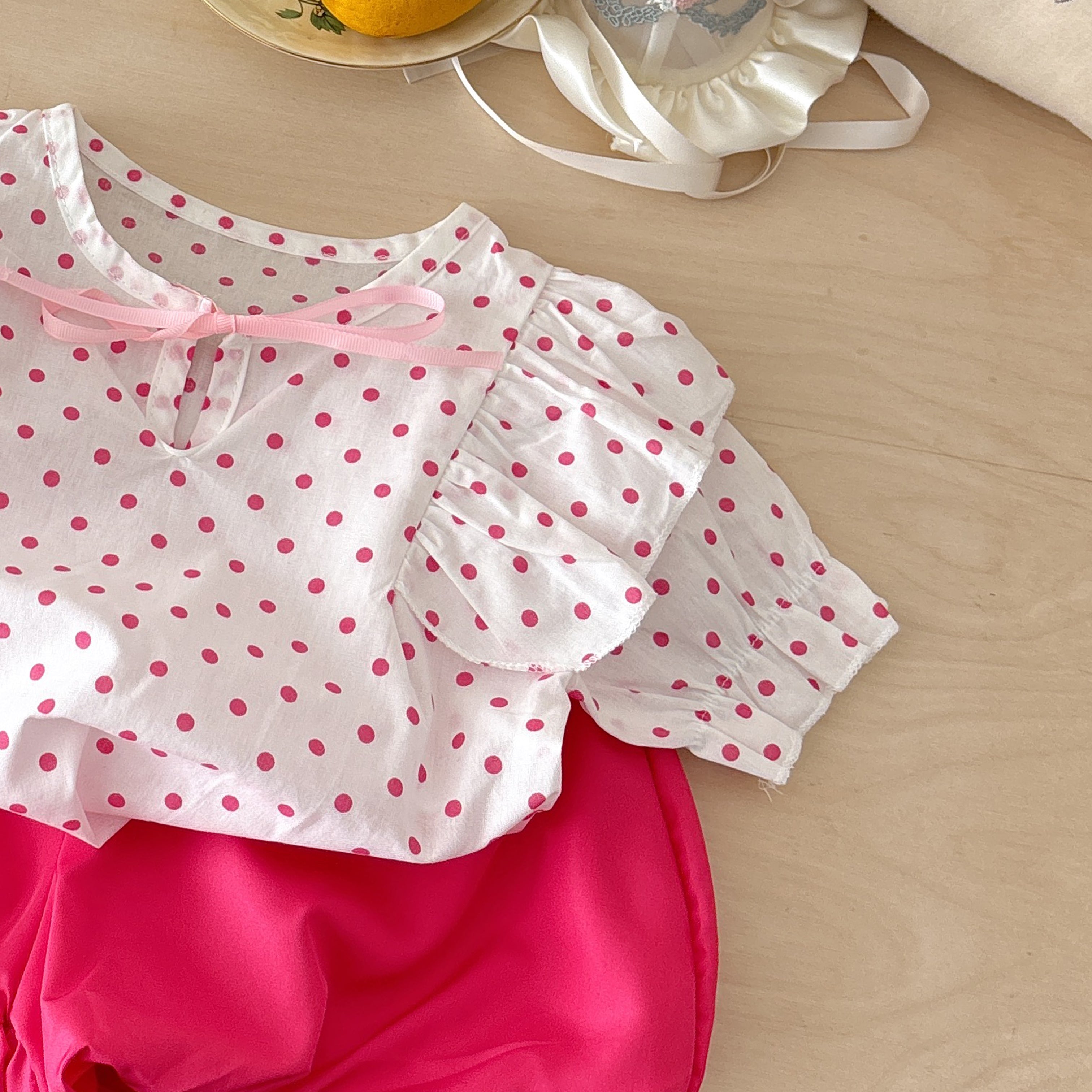 Girls Printed Pure Cotton Top with Shorts
