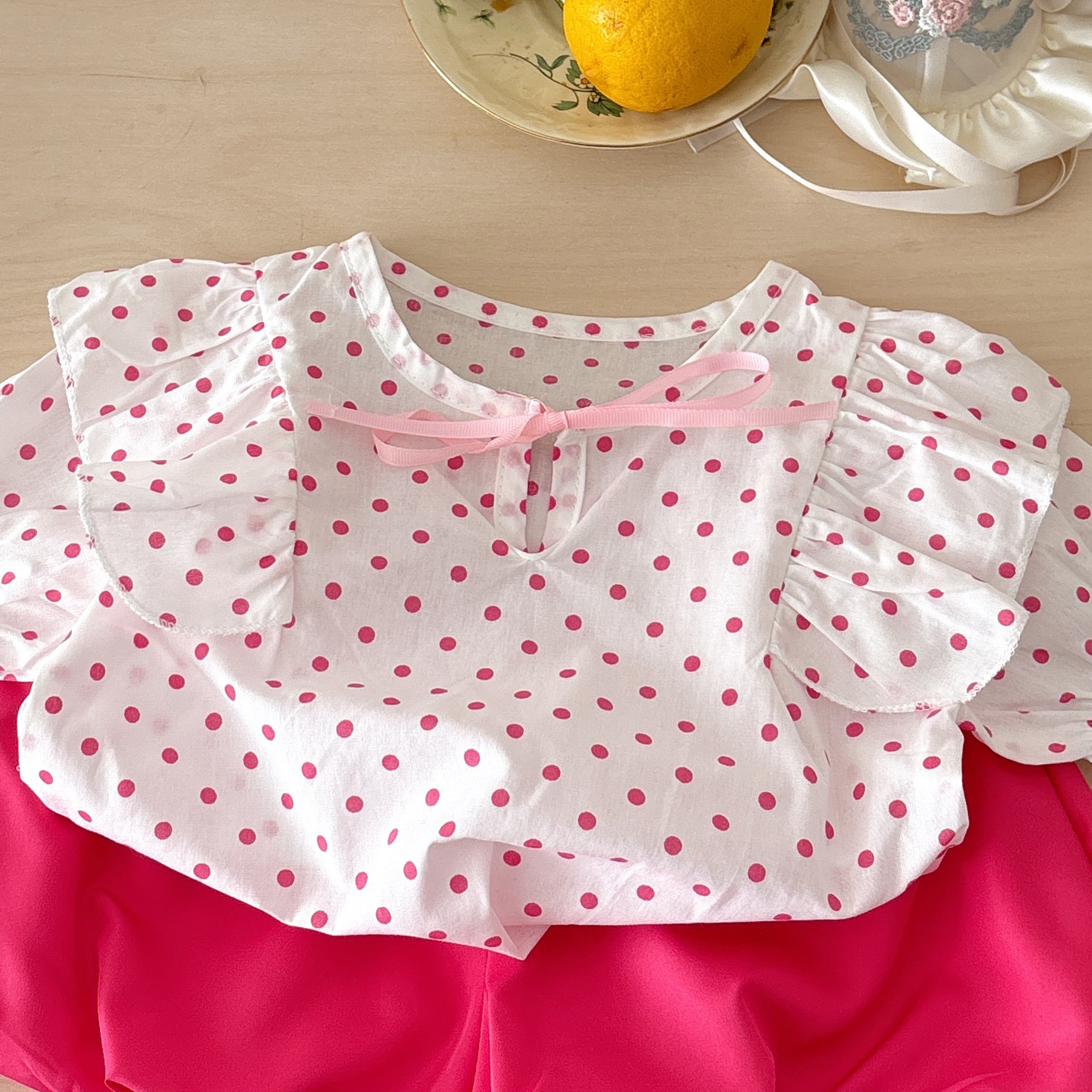 Girls Printed Pure Cotton Top with Shorts