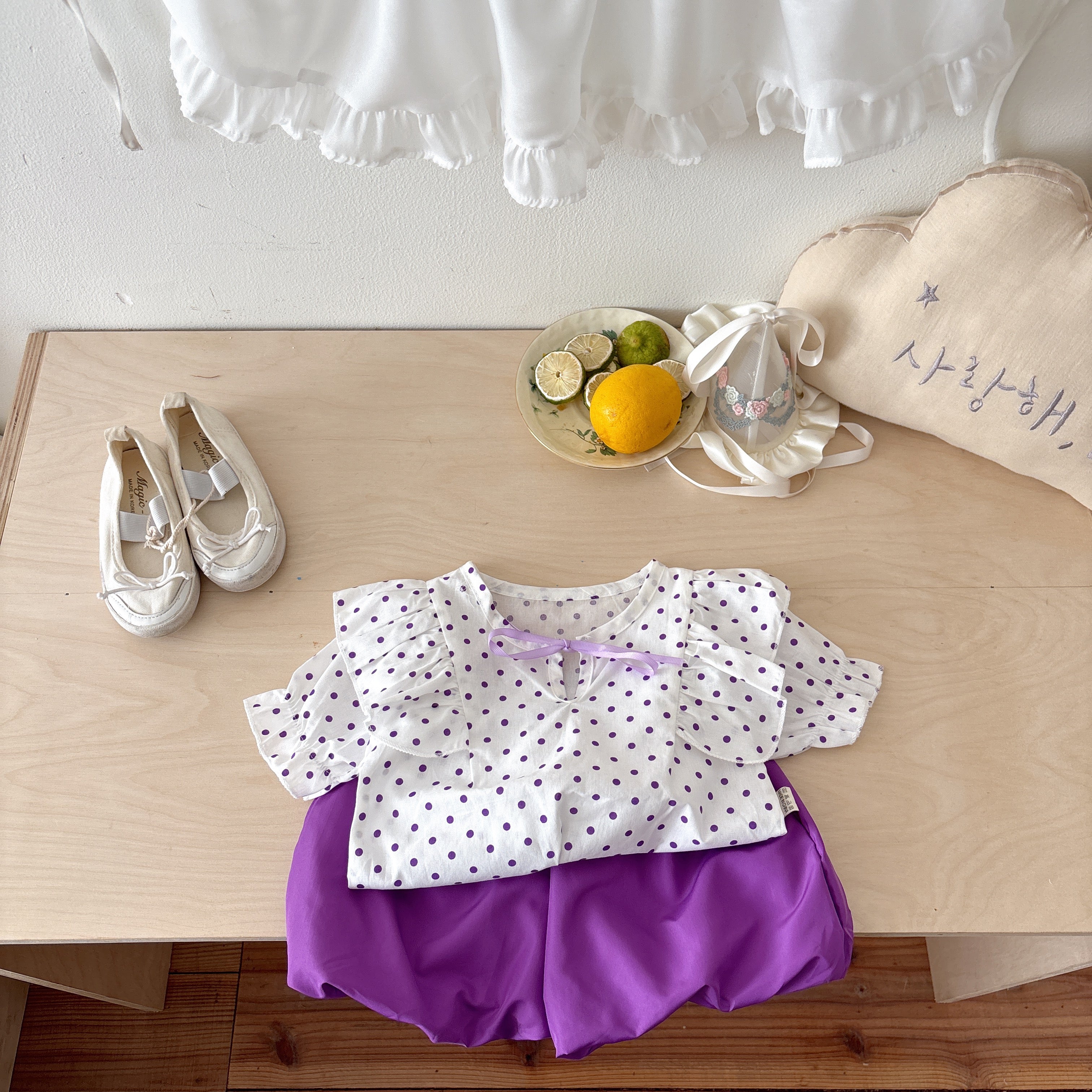 Girls Printed Top with Shorts