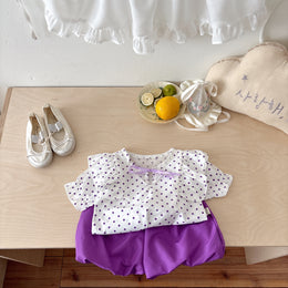 Girls Printed Top with Shorts