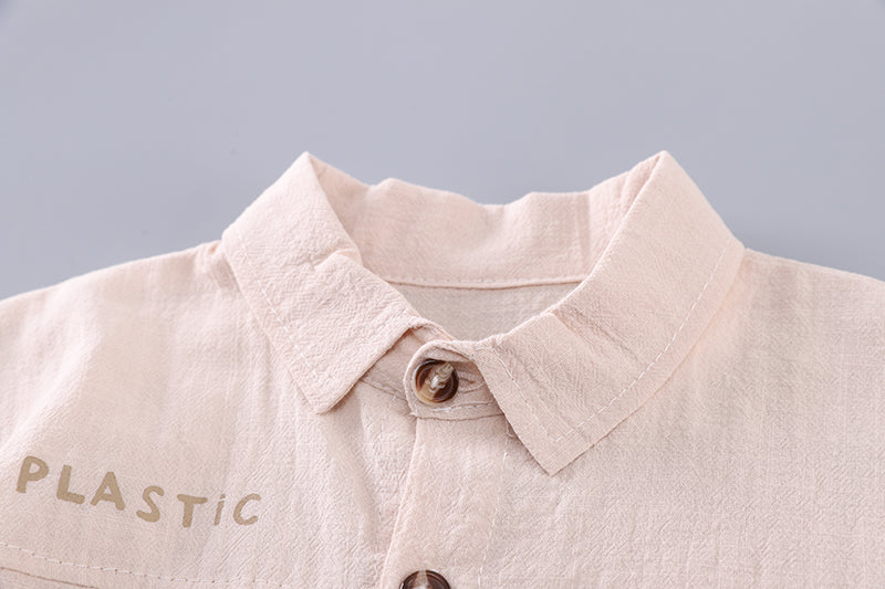 Boys Short Sleeves Shirt With Shorts