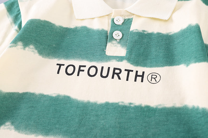 Boys Colourblocked Short Sleeves T-shirt With Shorts