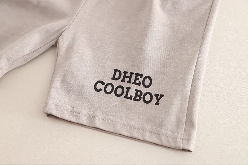 Boys Printed Short Sleeves T-shirt With Shorts