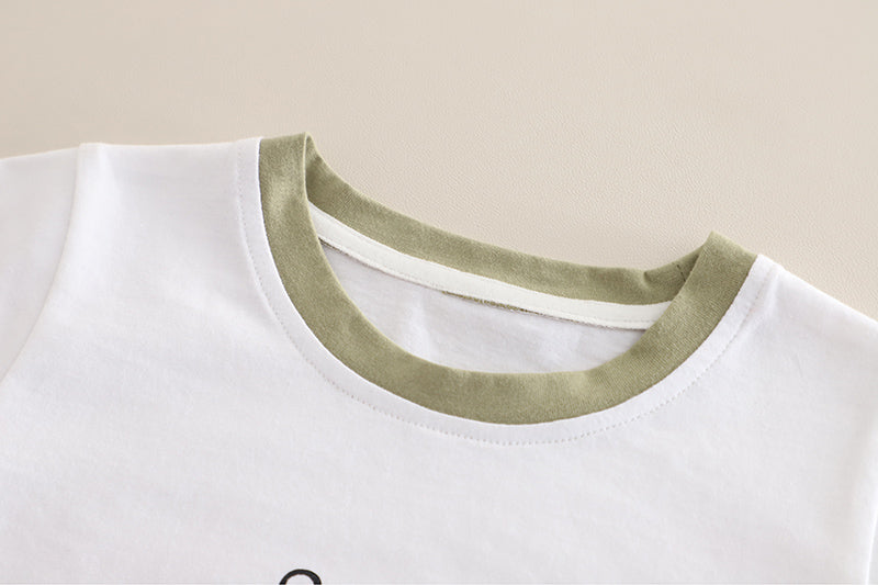 Boys Striped Dungarees With T-shirt