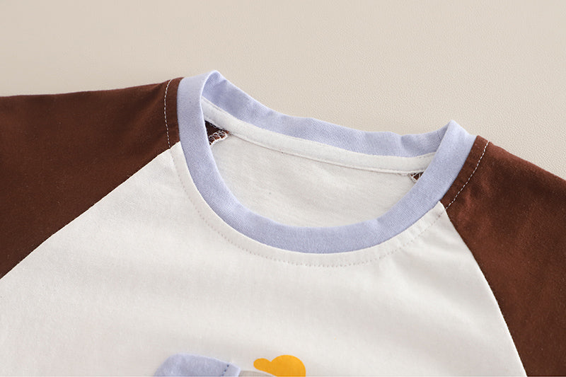 Boys Printed Short Sleeves T-shirt With Shorts
