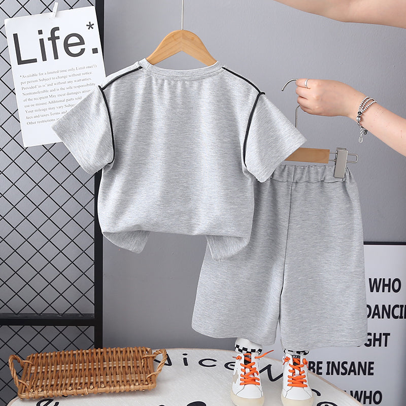 Boys Short Sleeves T-shirt With Shorts