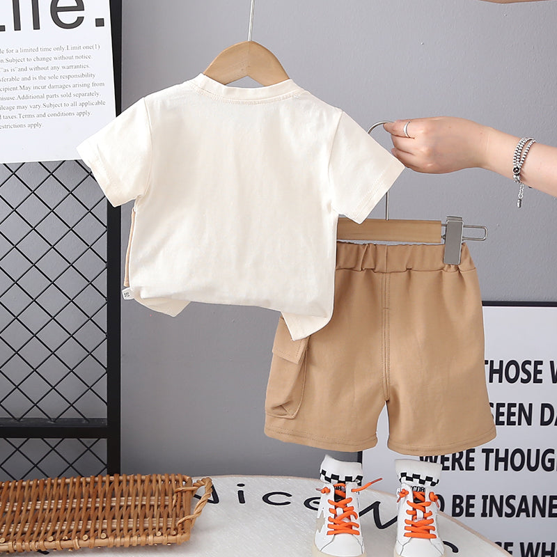 Boys Short Sleeves T-shirt With Shorts