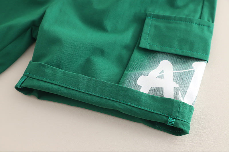Boys Printed Short Sleeves T-shirt With Shorts