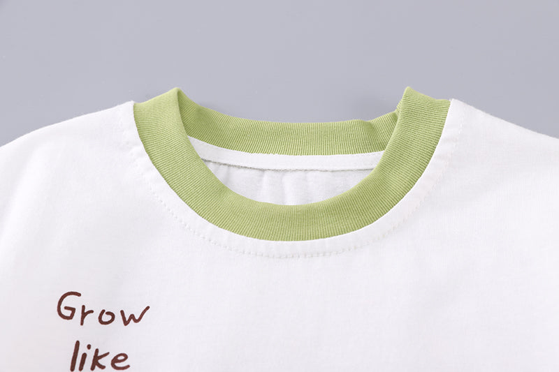 Boys Printed Short Sleeves T-shirt With Shorts